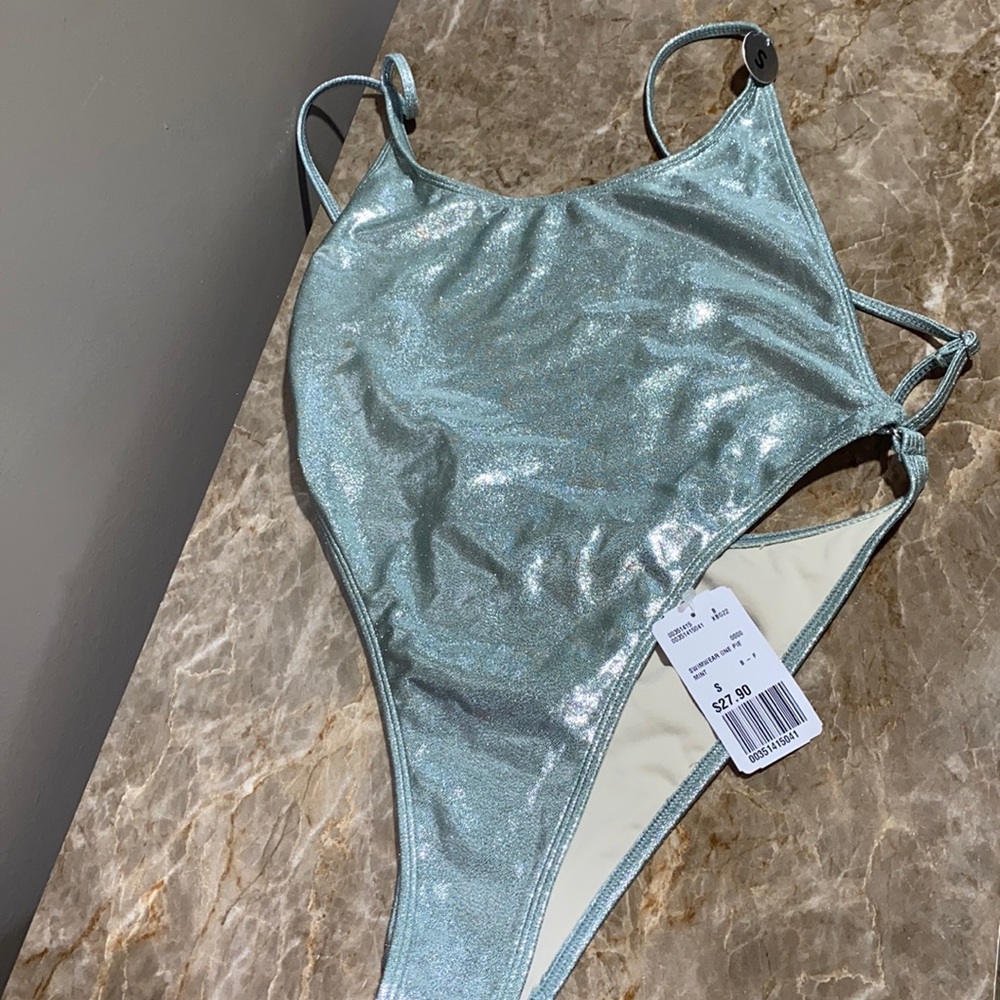 Cute bling one piece bikini new with tags